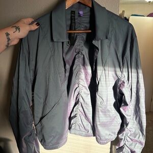 Lululemon labs ripstop jacket in tidewater teal and power purple